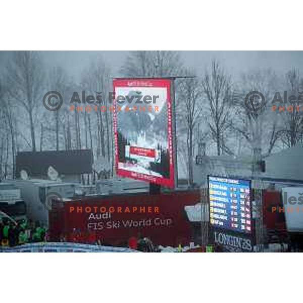 Course inspection before 54. Golden Fox- Zlata lisica AUDI FIS Ski World Cup slalom in Kranjska gora, Slovenia on January 7, 2018