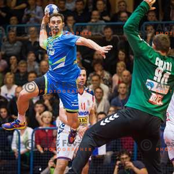 Darko Cingesar of team Slovenia in action during friendly handball match between Slovenia and Serbia, played in Osnovna Sola 3, Murska Sobota, Slovenia on January 9, 2018