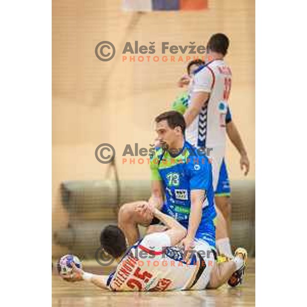 Darko Cingesar of team Slovenia in action during friendly handball match between Slovenia and Serbia, played in Osnovna Sola 3, Murska Sobota, Slovenia on January 9, 2018
