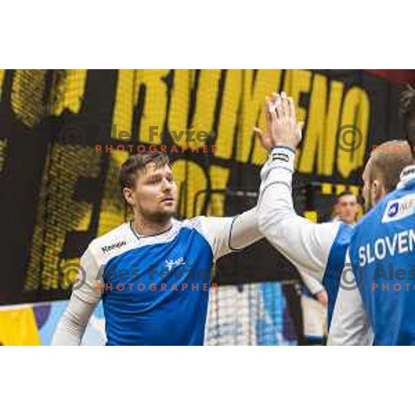 Slovenia’s Marko Bezjak (25) in action during friendly match between Slovenia and Serbia, in Red Hall, Velenje on January 10, 2018