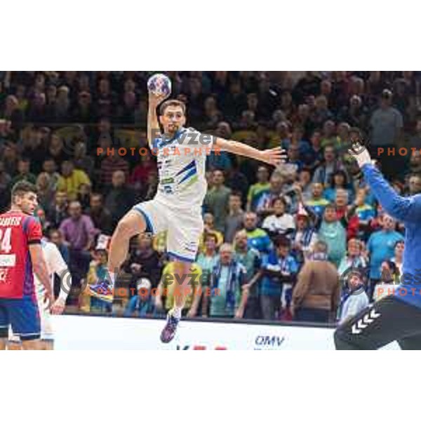Slovenia’s Darko Cingesar (13) in action during friendly match between Slovenia and Serbia, in Red Hall, Velenje on January 10, 2018