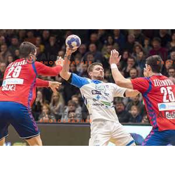 Slovenia’s Marko Bezjak (25) in action during friendly match between Slovenia and Serbia, in Red Hall, Velenje on January 10, 2018