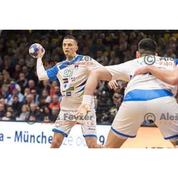 Slovenia’s Sasa Barisic Jaman (27) in action during friendly match between Slovenia and Serbia, in Red Hall, Velenje on January 10, 2018