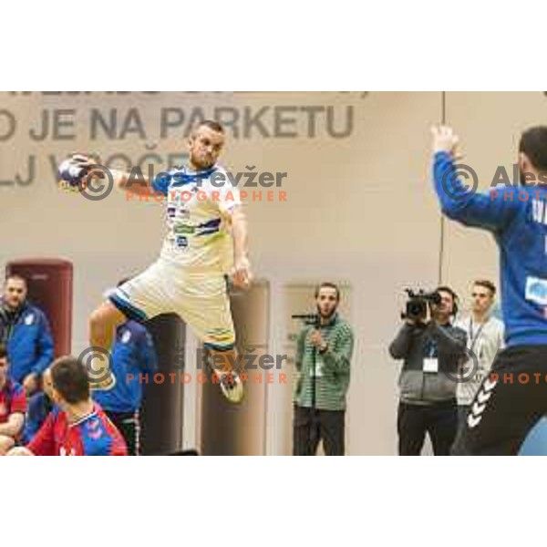 Slovenia’s Niko Medved (21) in action during friendly match between Slovenia and Serbia, in Red Hall, Velenje on January 10, 2018