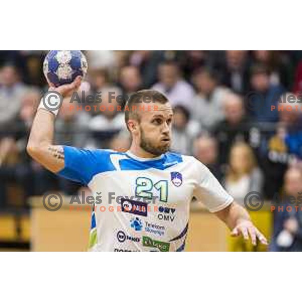 Slovenia’s Niko Medved (21) in action during friendly match between Slovenia and Serbia, in Red Hall, Velenje on January 10, 2018 