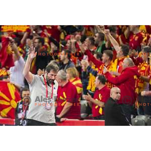 Slovenian head coach Veselin Vujovic in action EHF European Championship match between Macedonia and Slovenia, in Arena Zagreb, Zagreb, on January 13, 2018