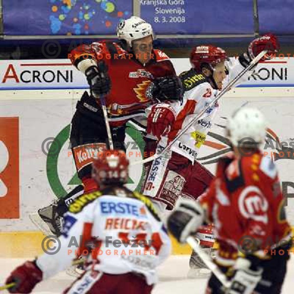Stromberg at ice-hockey game Acroni Jesenice-KAC in Ebel league,played in Podmezakla, Jesenice, Slovenia 18.12.2007.KAC won after penalty shot-out 2:1. Photo by Ales Fevzer 