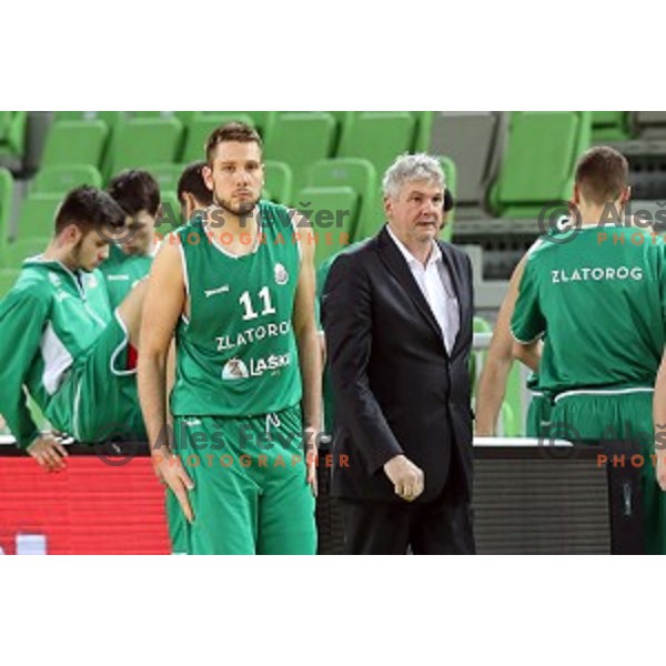 Ales Pipan during Nova KBM league basketball match between Petrol Olimpija and Zlatorog Lasko in Stozice, Ljubljana, Slovenia on January 15, 2018