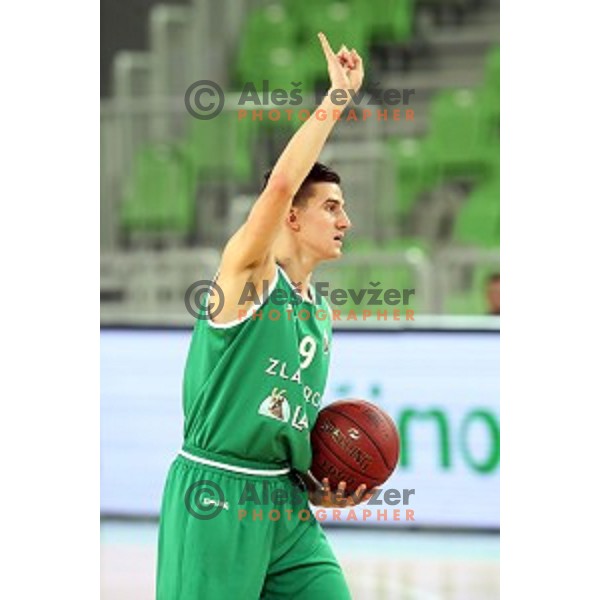 action during Nova KBM league basketball match between Petrol Olimpija and Zlatorog Lasko in Stozice, Ljubljana, Slovenia on January 15, 2018