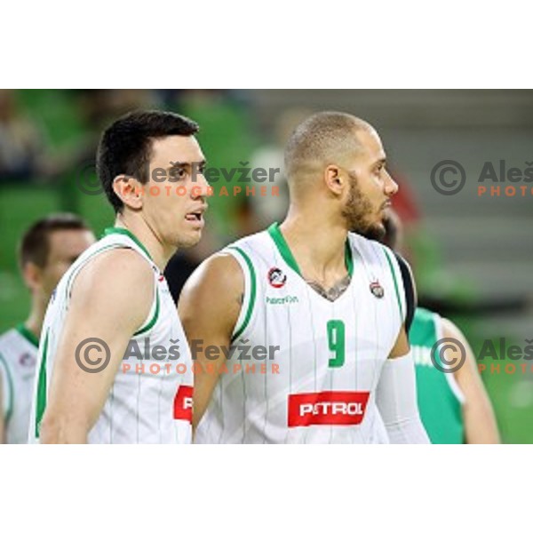 action during Nova KBM league basketball match between Petrol Olimpija and Zlatorog Lasko in Stozice, Ljubljana, Slovenia on January 15, 2018