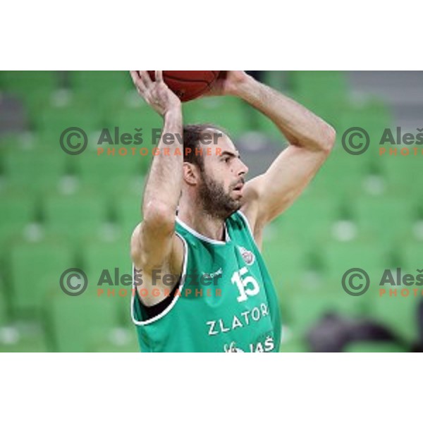 action during Nova KBM league basketball match between Petrol Olimpija and Zlatorog Lasko in Stozice, Ljubljana, Slovenia on January 15, 2018