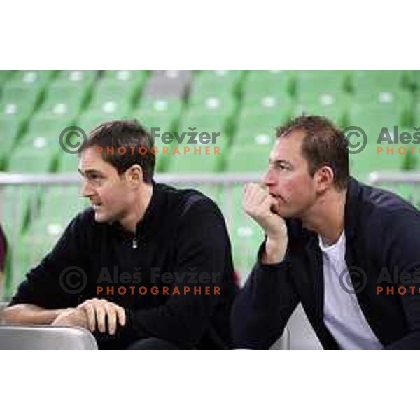 of Petrol Olimpija in action during FIBA Champions League basketball match between Petrol Olimpija and Movistar Estudiantes in Stozice Hall, Ljubljana on Janaury 17, 2018