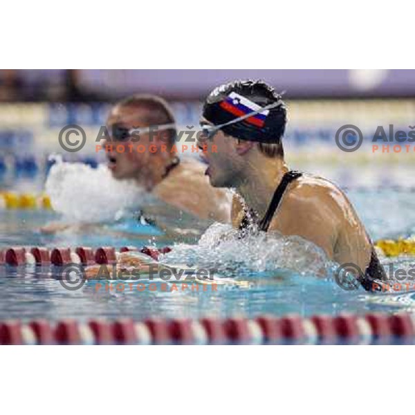 Markic and Tahirovic at swimming competition Ilirija Challenge in Ljubljana, Slovenia 19.12.2007. Photo by Ales Fevzer 