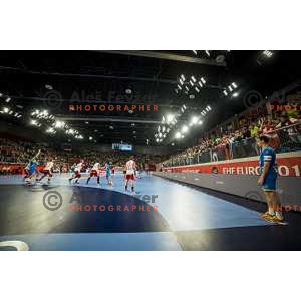 Athmosphere during EHF European Championship match between Slovenia and Denmark, in Arena Varazdin, Varazdin, on January 19, 2018