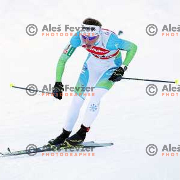Anamarija Lampic (SLO) racing in qualifiaction of Ladies 1.4 km Sprint Classic FIS Cross-Country World Cup in Planica, Slovenia on January 20, 2018
