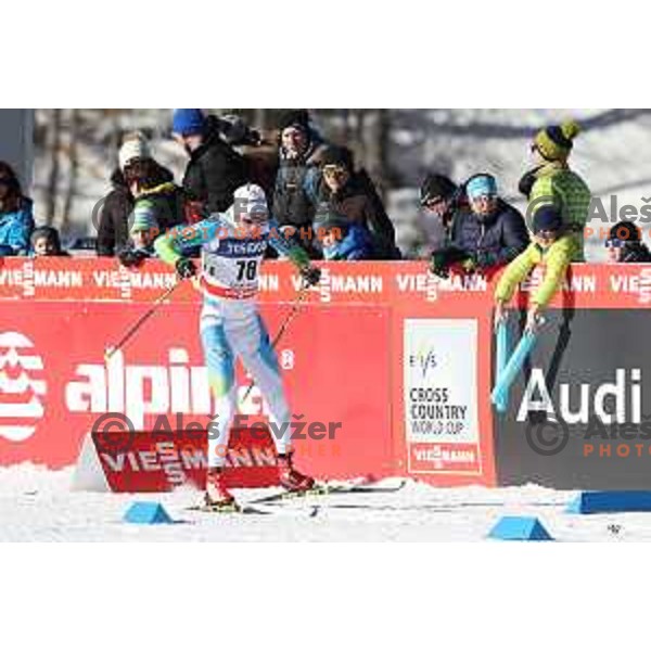 Erik Raduha (SLO) racing in qualifiaction of Men\'s 1.6 km Sprint Classic FIS Cross-Country World Cup in Planica, Slovenia on January 20, 2018