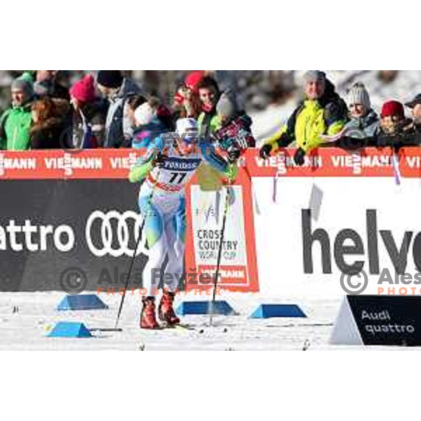Miha Licef (SLO) racing in qualifiaction of Men\'s 1.6 km Sprint Classic FIS Cross-Country World Cup in Planica, Slovenia on January 20, 2018