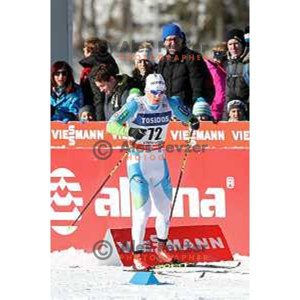 Andrej Jenko (SLO) racing in qualifiaction of Men\'s 1.6 km Sprint Classic FIS Cross-Country World Cup in Planica, Slovenia on January 20, 2018d