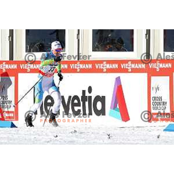 Benjamin Crv (SLO) racing in qualifiaction of Men\'s 1.6 km Sprint Classic FIS Cross-Country World Cup in Planica, Slovenia on January 20, 2018