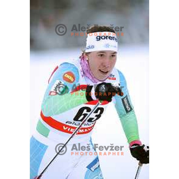 Nina Klemencic (SLO) racing in qualifiaction of Ladies 1.4 km Sprint Classic FIS Cross-Country World Cup in Planica, Slovenia on January 20, 2018