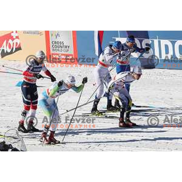 Janez Lampic(SLO) racing in quarter-final 1.6 km Sprint Classic FIS Cross-Country World Cup in Planica, Slovenia on January 20, 2018