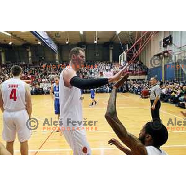 Primoz Brezec during 2. Slovenian league basketball match between Mesarija Prunk and Plama Pur in Sezana on January 20, 2018