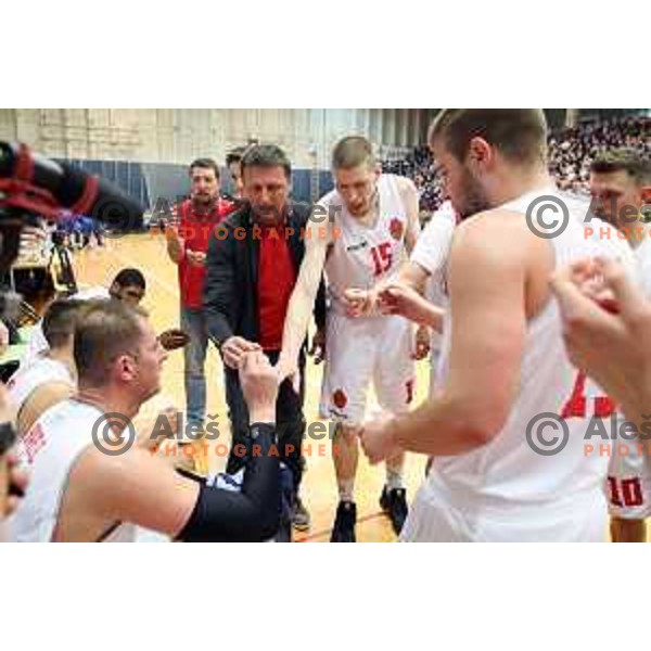 Primoz Brezec during 2. Slovenian league basketball match between Mesarija Prunk and Plama Pur in Sezana on January 20, 2018
