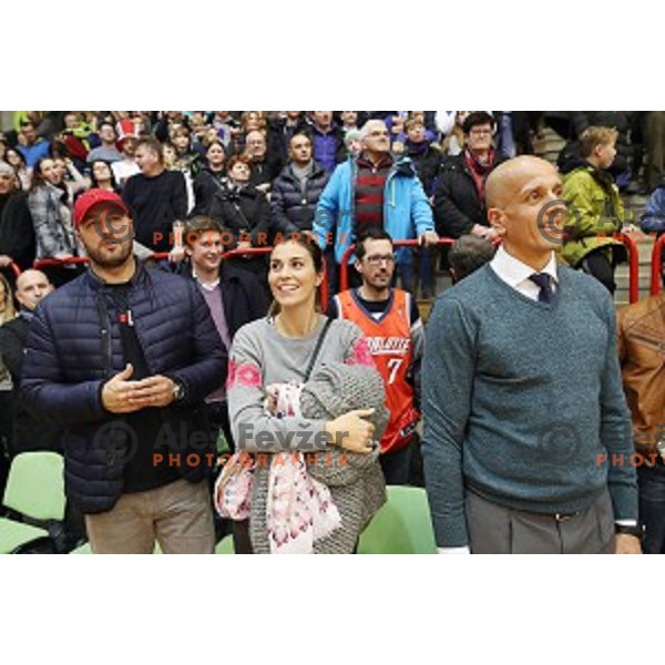 during 2nd League basketball match between Mesarija Prunk and Plama Pur in Sezana, Slovenia on January 20, 2018