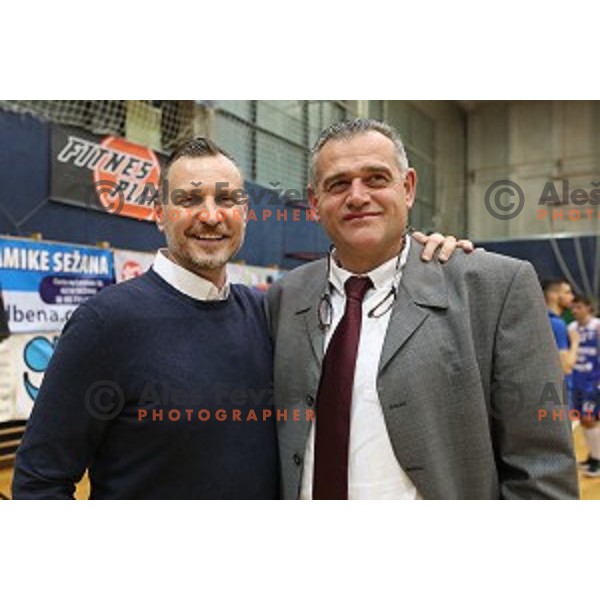 during 2nd League basketball match between Mesarija Prunk and Plama Pur in Sezana, Slovenia on January 20, 2018