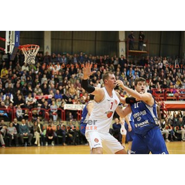 Primoz Brezec during his farewell game at 2nd League basketball match between Mesarija Prunk and Plama Pur in Sezana, Slovenia on January 20, 2018