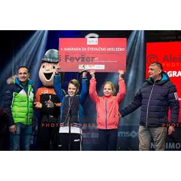 Tomaz Barada at Reception of Olympic torch at Leon Stukelj\'s Square in Maribor on January 24, 2018