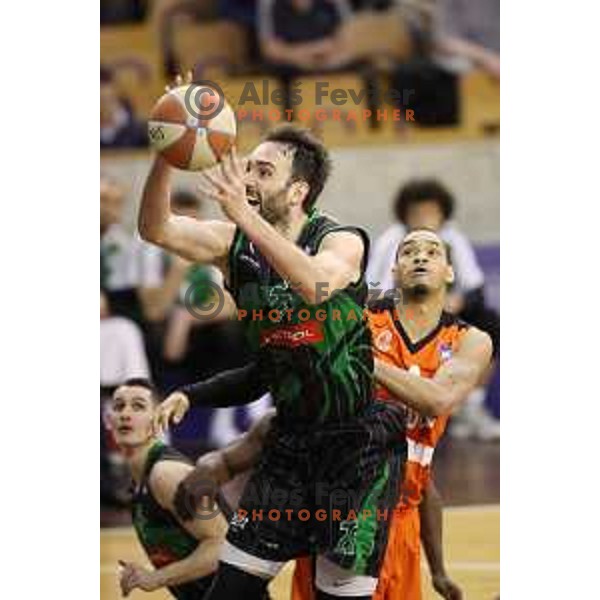 Mirza Begic of Petrol Olimpija in action during ABA league basketball match between Petrol Olimpija and Cedevita in Tivoli Hall, Ljubljana on January 27, 2018