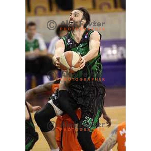 Mirza Begic of Petrol Olimpija in action during ABA league basketball match between Petrol Olimpija and Cedevita in Tivoli Hall, Ljubljana on January 27, 2018