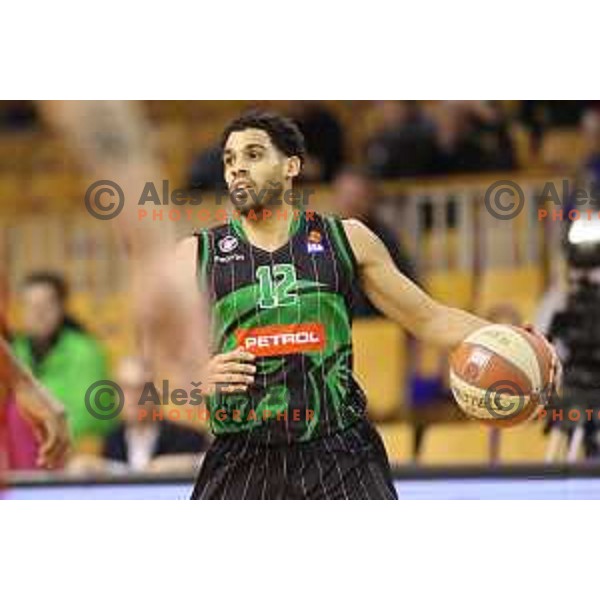 Talor Battle of Petrol Olimpija in action during ABA league basketball match between Petrol Olimpija and Cedevita in Tivoli Hall, Ljubljana on January 27, 2018