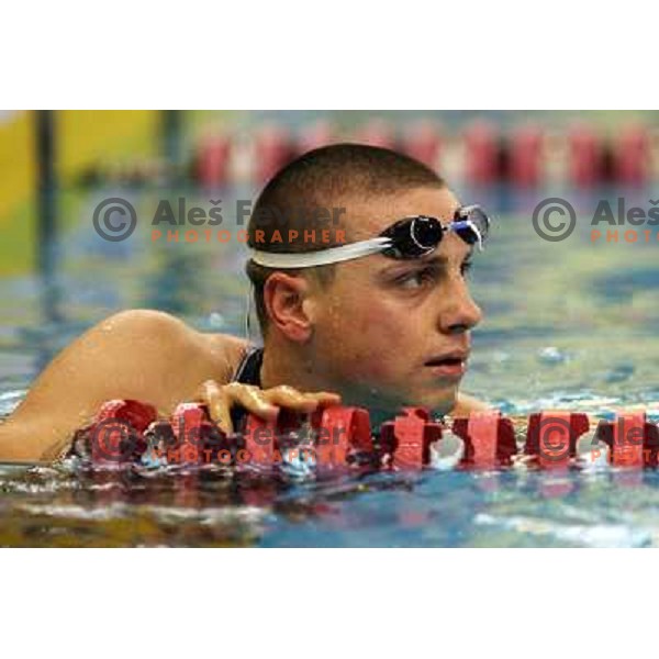 Tahirovic at swimming competition Ilirija Challenge in Ljubljana, Slovenia 19.12.2007. Photo by Ales Fevzer 