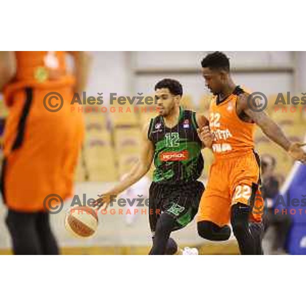 Talor Battle of Petrol Olimpija in action during ABA league basketball match between Petrol Olimpija and Cedevita in Tivoli Hall, Ljubljana on January 27, 2018