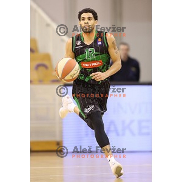 Talor Battle of Petrol Olimpija in action during ABA league basketball match between Petrol Olimpija and Cedevita in Tivoli Hall, Ljubljana on January 27, 2018