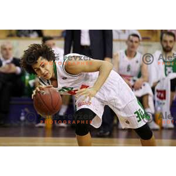 action during Nova KBM league basketball match between Petrol Olimpija and Sencur GGD in Hala Tivoli, Ljubljana, Slovenia on January 28, 2018