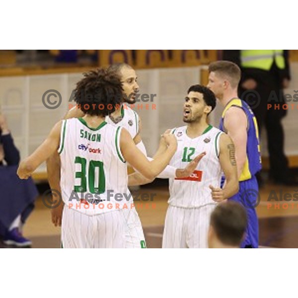 action during Nova KBM league basketball match between Petrol Olimpija and Sencur GGD in Hala Tivoli, Ljubljana, Slovenia on January 28, 2018