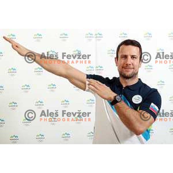 Mitja Robar of Slovenia Olympic team for Winter Olympic Games PyeongChang 2018 at official photoshooting in Ljubljana on January 29, 2018