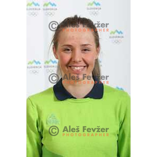 Anamarija Lampic of Slovenia Olympic team for Winter Olympic Games PyeongChang 2018 in Ljubljana on January 29, 2018