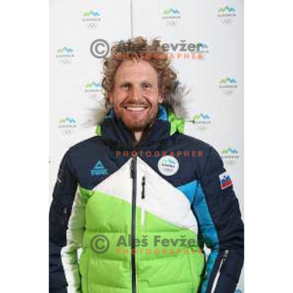 Klemen Bauer of Slovenia Olympic team for Winter Olympic Games PyeongChang 2018 in Ljubljana on January 29, 2018