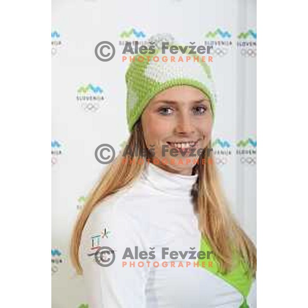 Ana Bucik of Slovenia Olympic team for Winter Olympic Games PyeongChang 2018 in Ljubljana on January 29, 2018