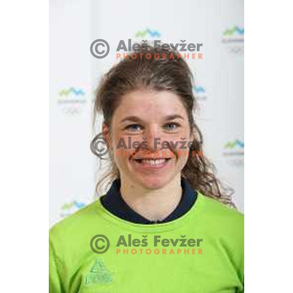 Alenka Cebasek of Slovenia Olympic team for Winter Olympic Games PyeongChang 2018 in Ljubljana on January 29, 2018