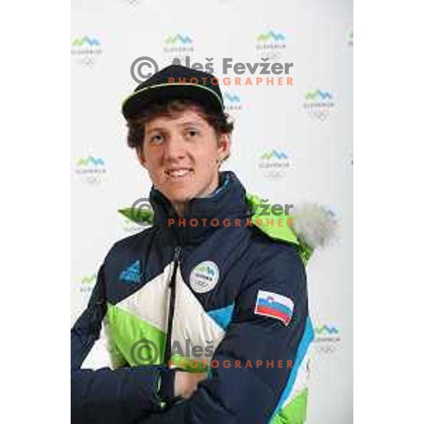 Miha Dovzan of Slovenia Olympic team for Winter Olympic Games PyeongChang 2018 in Ljubljana on January 29, 2018