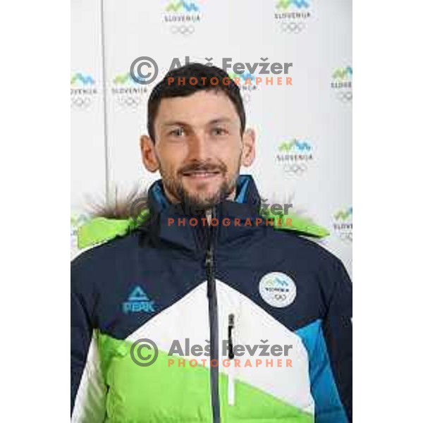 Jakov Fak of Slovenia Olympic team for Winter Olympic Games PyeongChang 2018 in Ljubljana on January 29, 2018