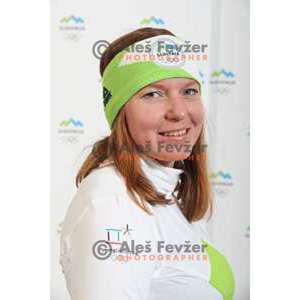 Marusa Ferk of Slovenia Olympic team for Winter Olympic Games PyeongChang 2018 in Ljubljana on January 29, 2018