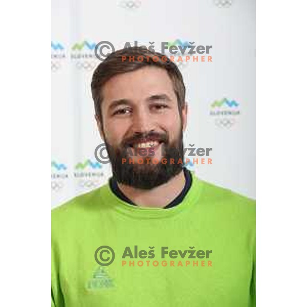 Filip Flisar of Slovenia Olympic team for Winter Olympic Games PyeongChang 2018 in Ljubljana on January 29, 2018