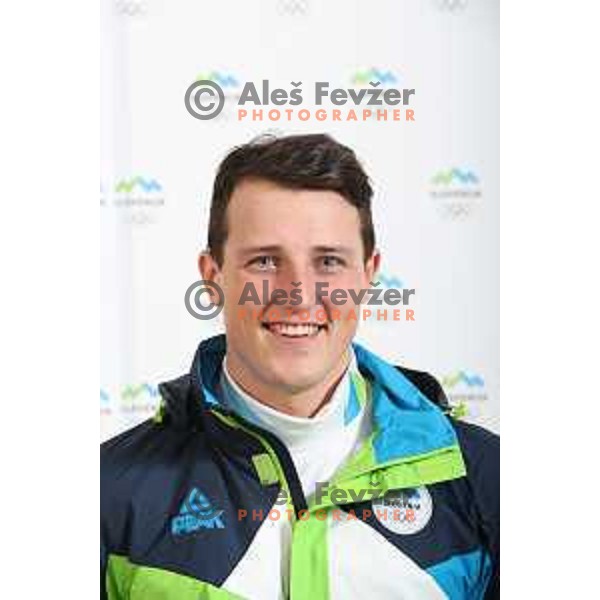 Stefan Hadalin of Slovenia Olympic team for Winter Olympic Games PyeongChang 2018 in Ljubljana on January 29, 2018