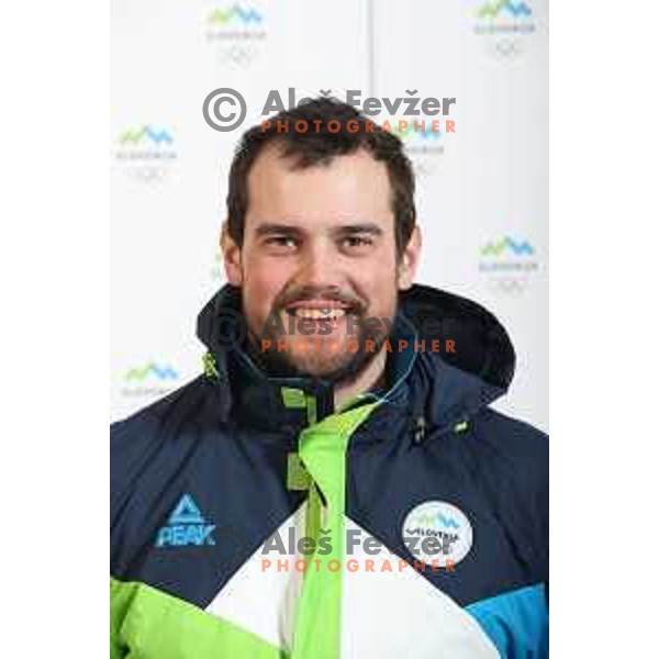 Bostjan Kline of Slovenia Olympic team for Winter Olympic Games PyeongChang 2018 in Ljubljana on January 29, 2018